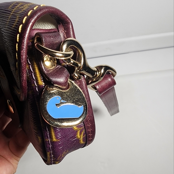 Dooney & Bourke Purple and Gold Wristlet - Picture 4 of 6